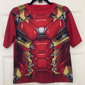 Iron Man Youth Shirt Size Medium Short Sleeve